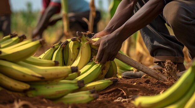 Banana harvest
